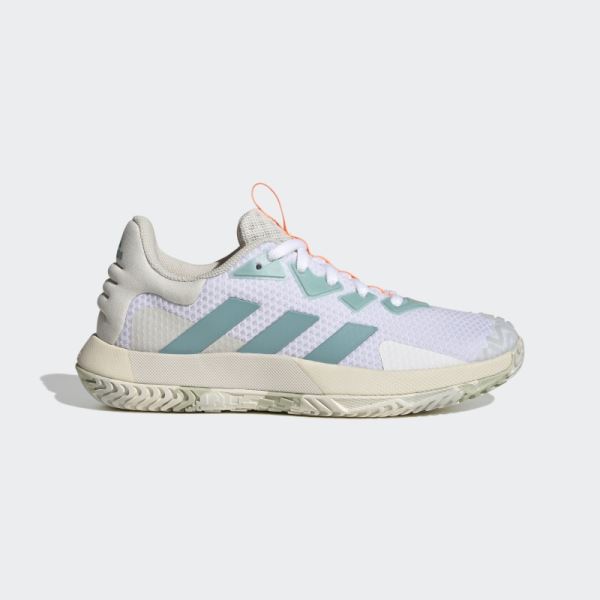 Adidas White SoleMatch Control Tennis Shoes