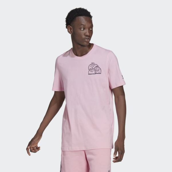 Adidas Originals x Kevin Lyons Tee Hot True Pink