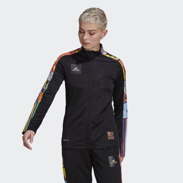 Adidas Black Tiro Pride Track Jacket