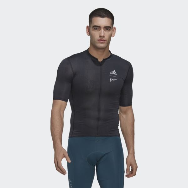 Black The Parley Short Sleeve Cycling Jersey Adidas