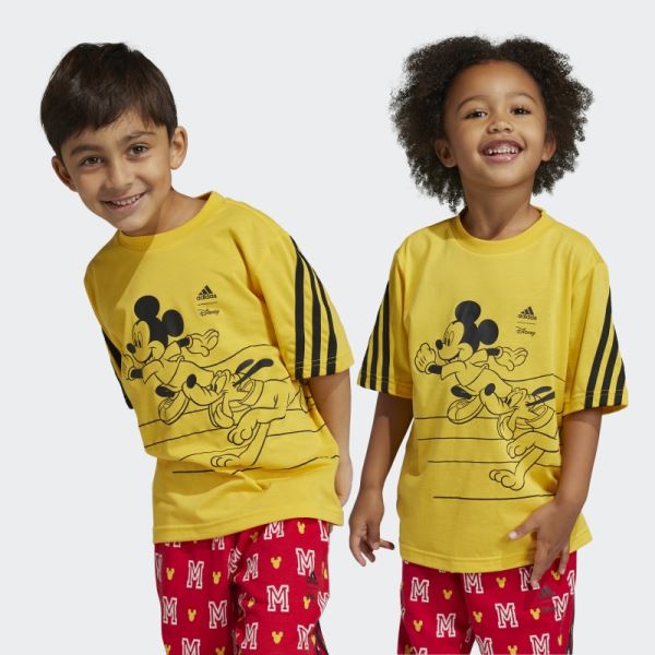 Adidas Disney Mickey Mouse T-Shirt Gold