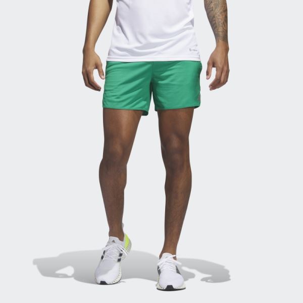 Run Icons 3 Bar Logo Shorts Court Green Adidas