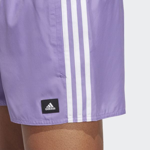 3-Stripes CLX Swim Shorts Violet Adidas
