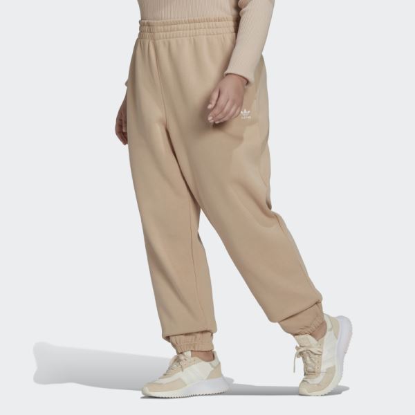 Adicolor Essentials Pants (Plus Size) Beige Adidas