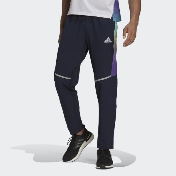 Ink Adidas Own The Run Colorblock Joggers