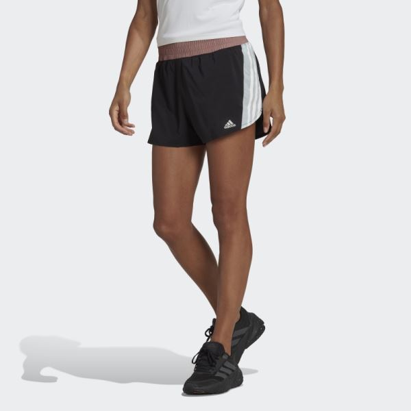 Adidas Hyperglam Running Shorts Black