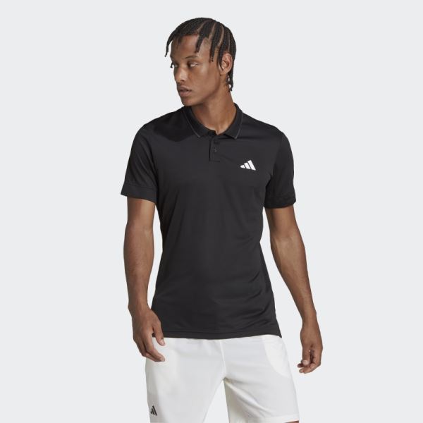 Tennis FreeLift Polo Shirt Adidas Black