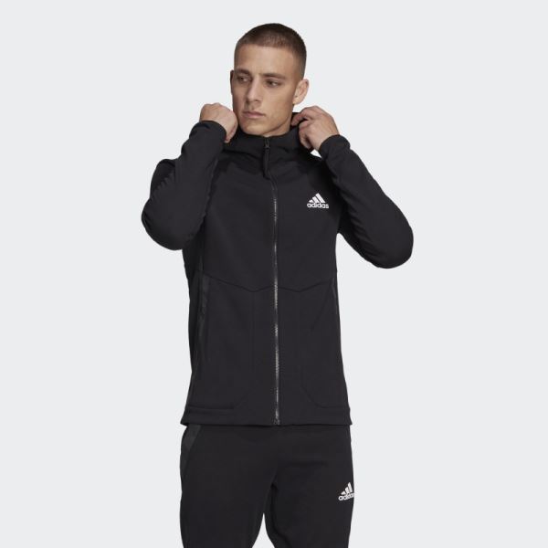 Adidas Black Designed for Gameday Full-Zip Jacket
