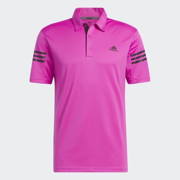 3-Stripes Polo Shirt Fuchsia Adidas