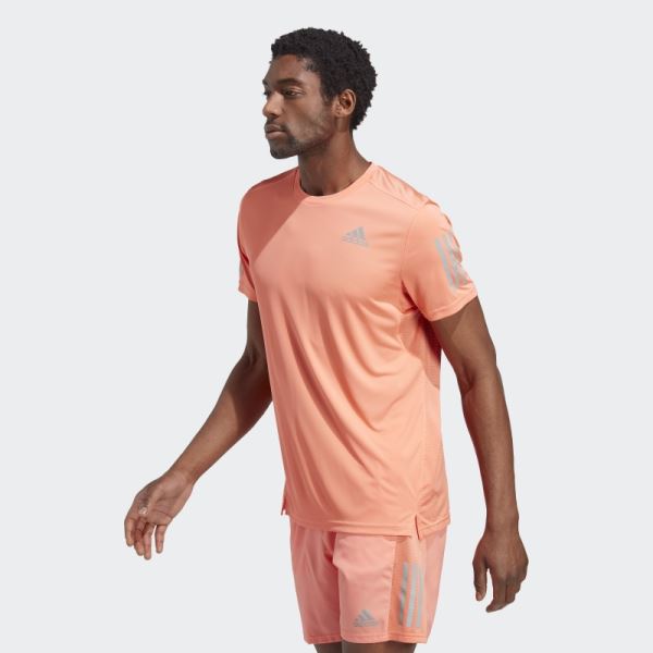 Coral Own the Run T-Shirt Adidas