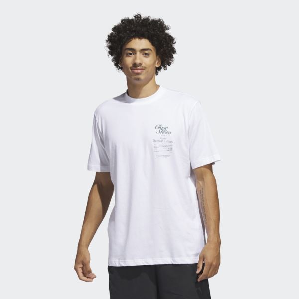 White Adidas Dame 9 T-Shirt