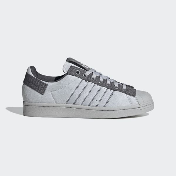 Grey Adidas Superstar Parley Shoes