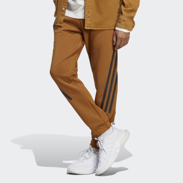 Bronze Adidas Future Icons 3-Stripes Pants