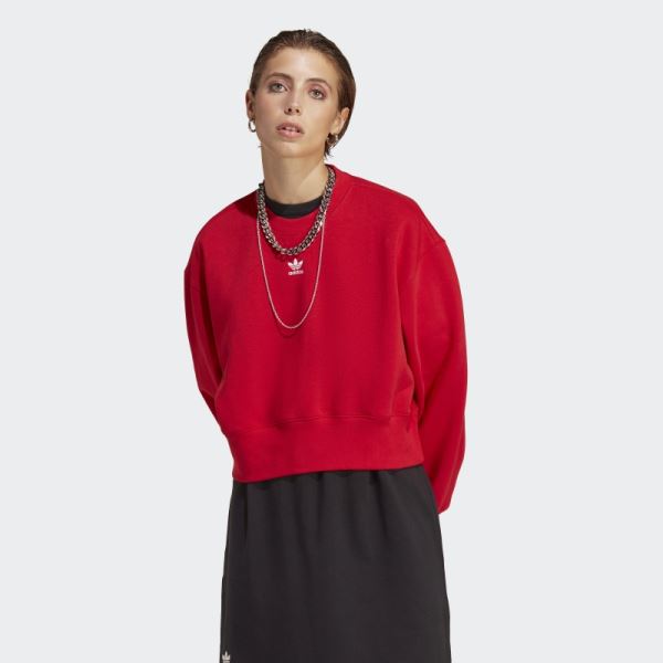 Adicolor Essentials Crew Sweatshirt Scarlet Adidas