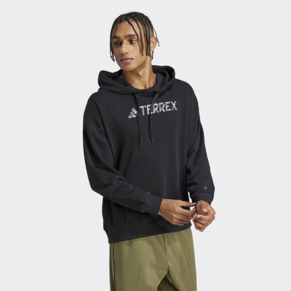 Terrex Large Logo Hoodie (Gender Neutral) Adidas Black