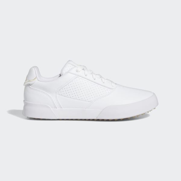 Adidas White Retrocross Spikeless Golf Shoes