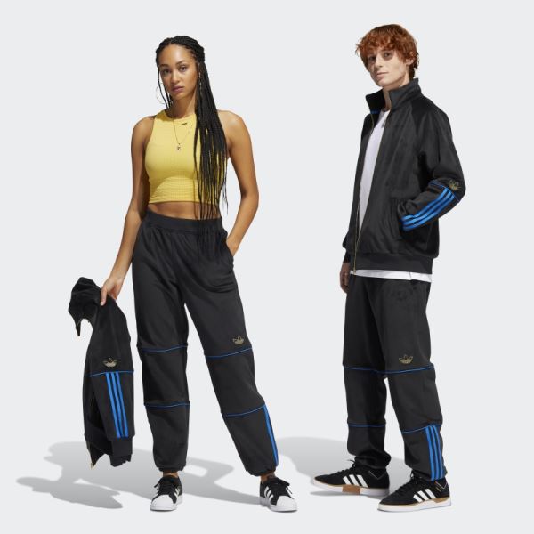 Tyshawn Velour Track Pants (Gender Neutral) Adidas Black