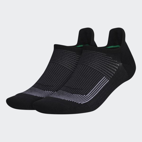 Adidas Black Superlite Ultraboost Tabbed No-Show Socks 2 Pairs