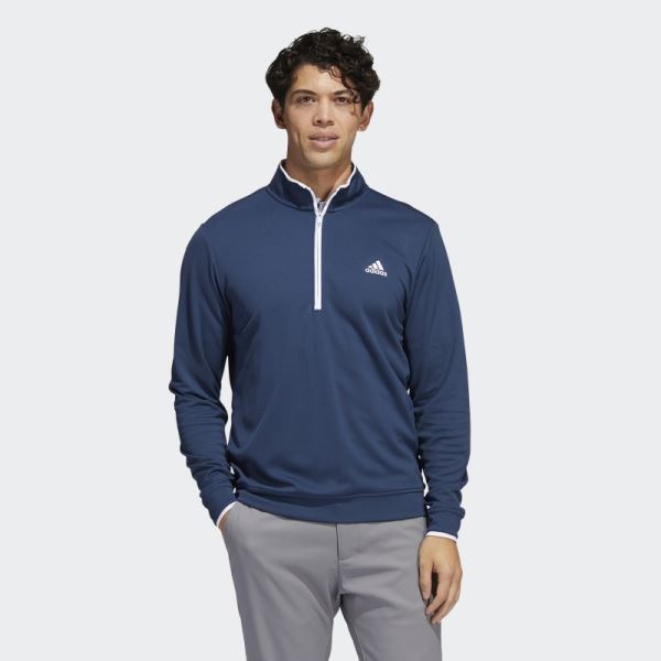 Quarter-Zip Sweatshirt Navy Adidas