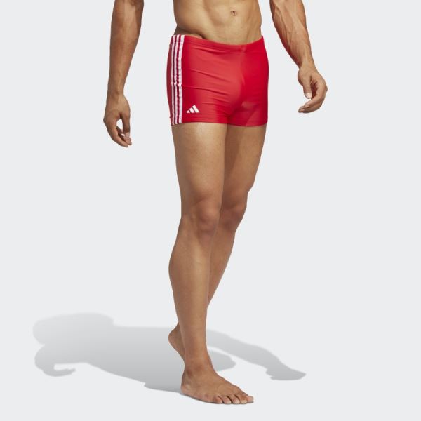 Scarlet Classic 3-Stripes Swim Boxers Adidas