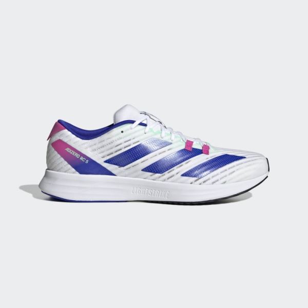 White Adizero RC 5 Running Shoes Adidas