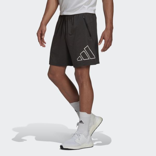 Black Adidas Train Icons 3-Bar Training Shorts