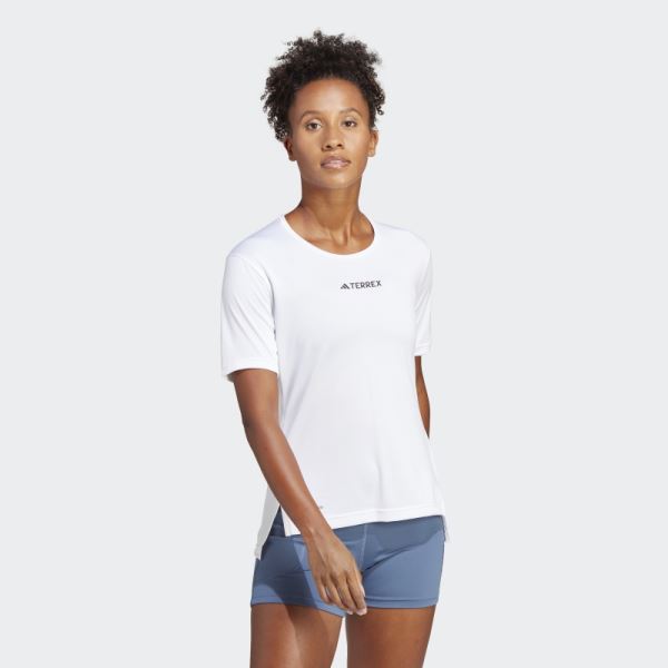 Adidas White Terrex Multi T-Shirt