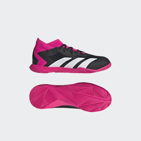 Black Adidas Predator Accuracy.3 Indoor Soccer Shoes
