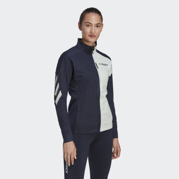 Hot Adidas Terrex Xperior Cross-Country Ski Soft Shell Jacket Green