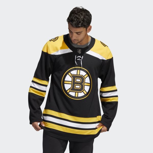 Bruins Home Authentic Jersey Black Adidas