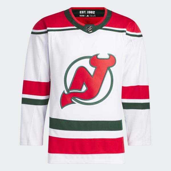 Devils Heritage Authentic Jersey White Adidas
